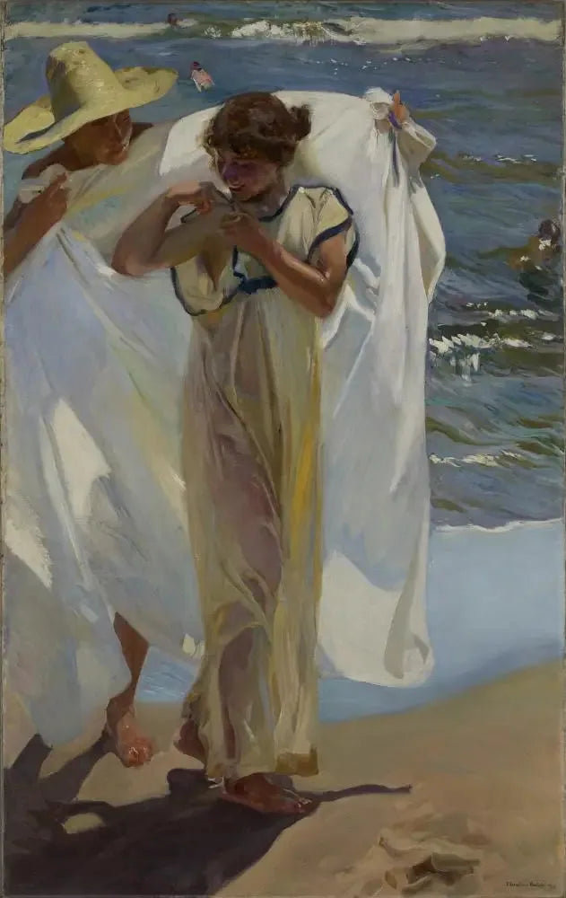 Après le bain - Joaquín Sorolla