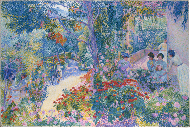 Après-midi au jardin - Henri-Edmond Cross