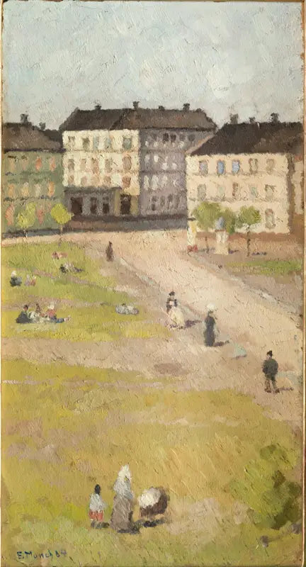 Après-midi sur la place Olaf Rye - Edvard Munch