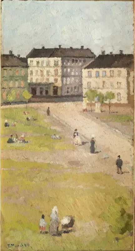 Après-midi sur la place Olaf Rye - Edvard Munch