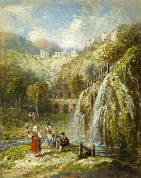 Aqueduct and Cascade near Rome - J. M. W. Turner