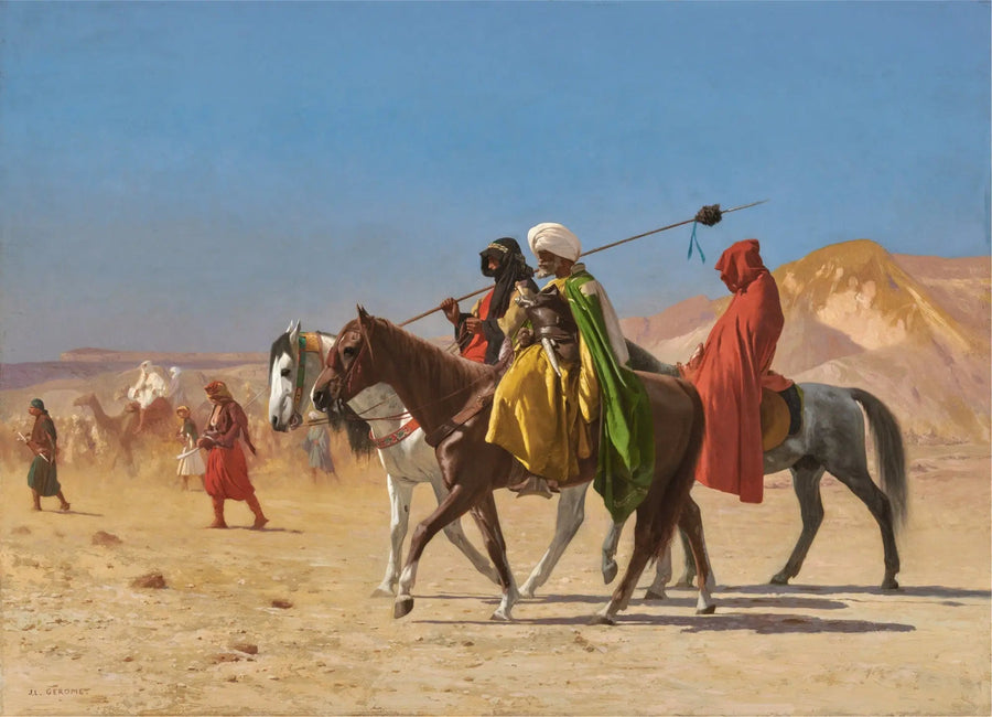 Arabes traversant le désert - Jean-Léon Gérôme