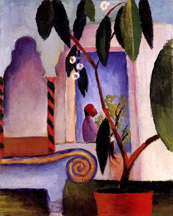 Arabisches Café - August Macke