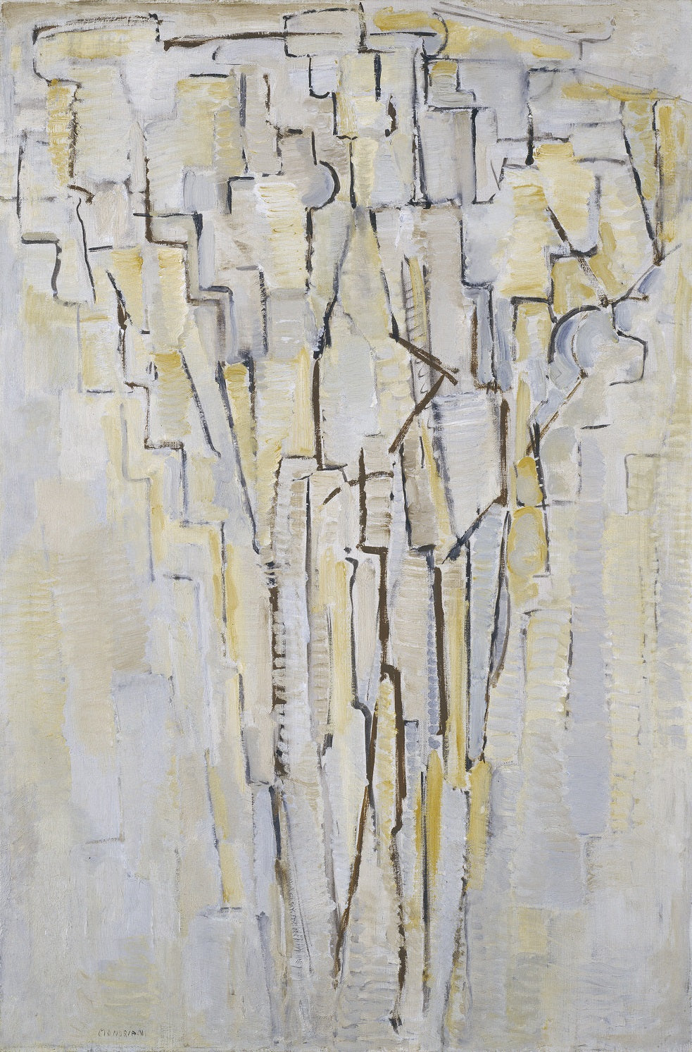 Reproduction du tableau « Arbre A - Piet Mondrian » par Alpha Reproduction en peinture à l’huile