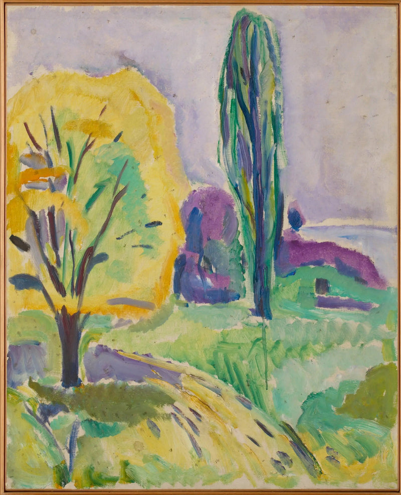 Arbre jaune et vert - Edvard Munch