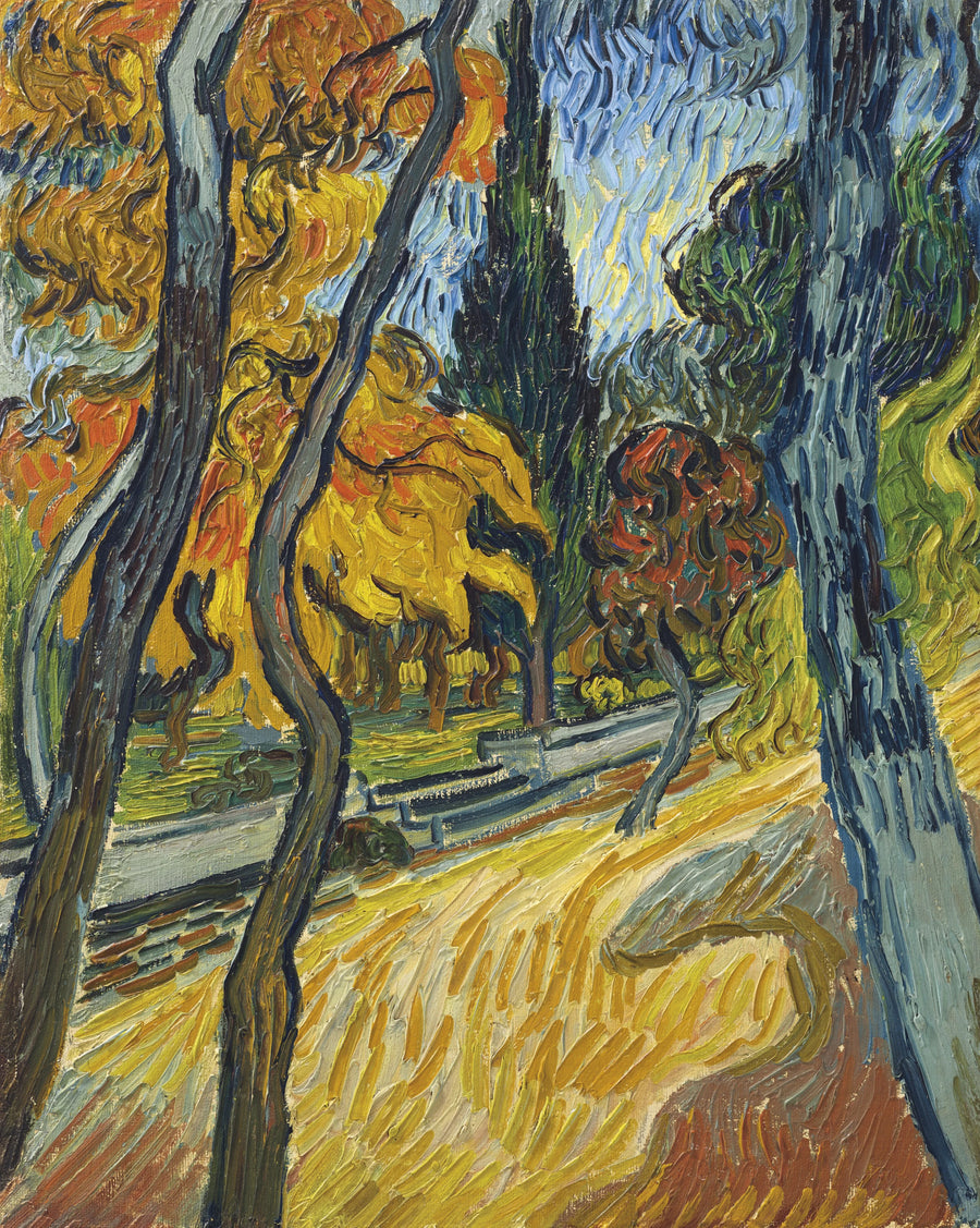 Arbres dans le jardin de l’asile – Vincent van Gogh