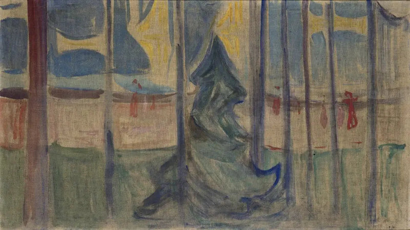 Arbres près de la mer (Frise Reinhardt) - Edvard Munch