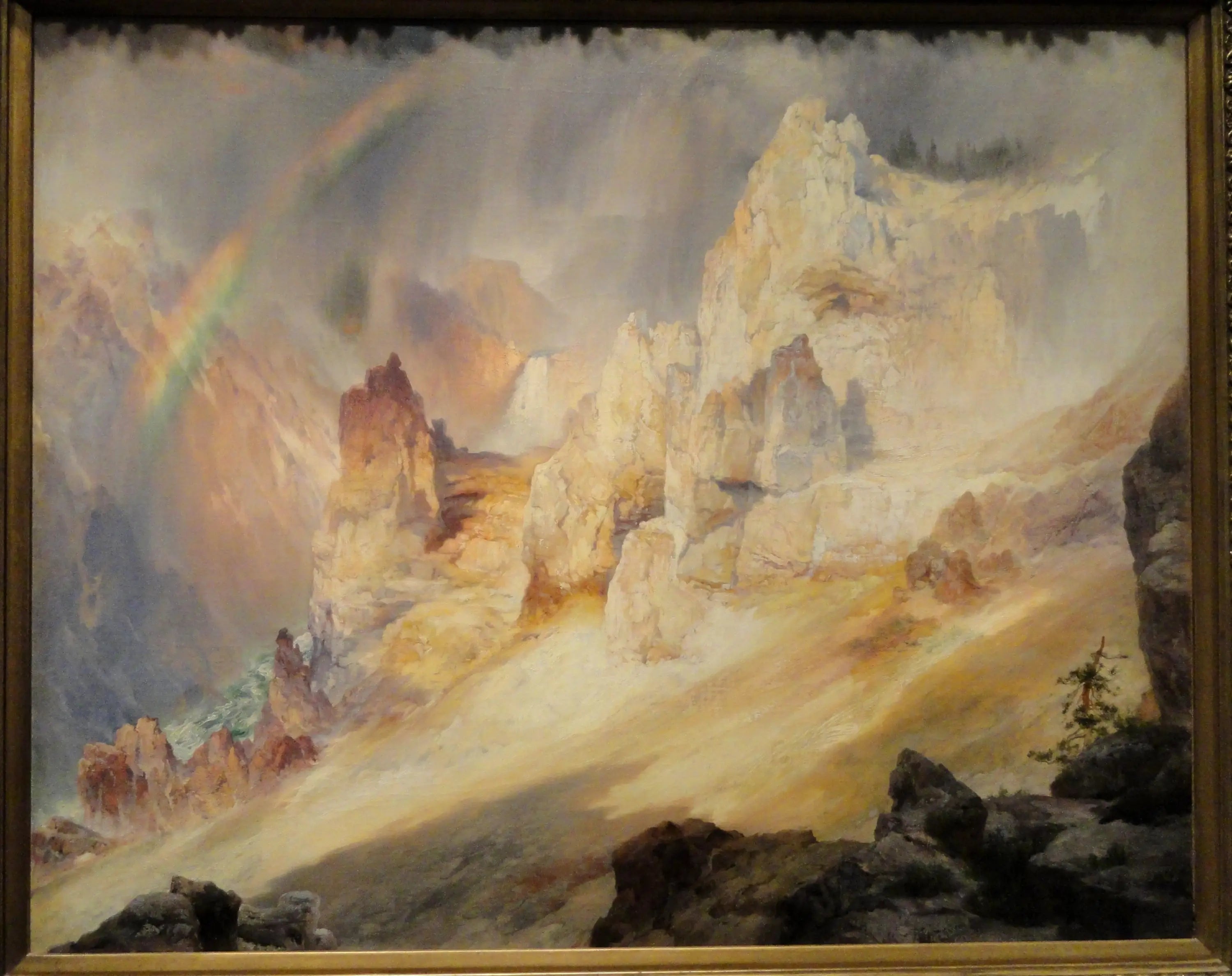 Arc-en-ciel sur le Grand Canyon de Yellowstone - Thomas Moran - Alpha Reproduction