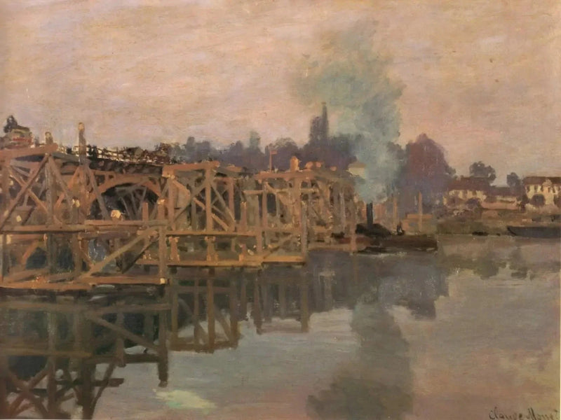 Argenteuil, le pont en réparation W194 – Claude Monet