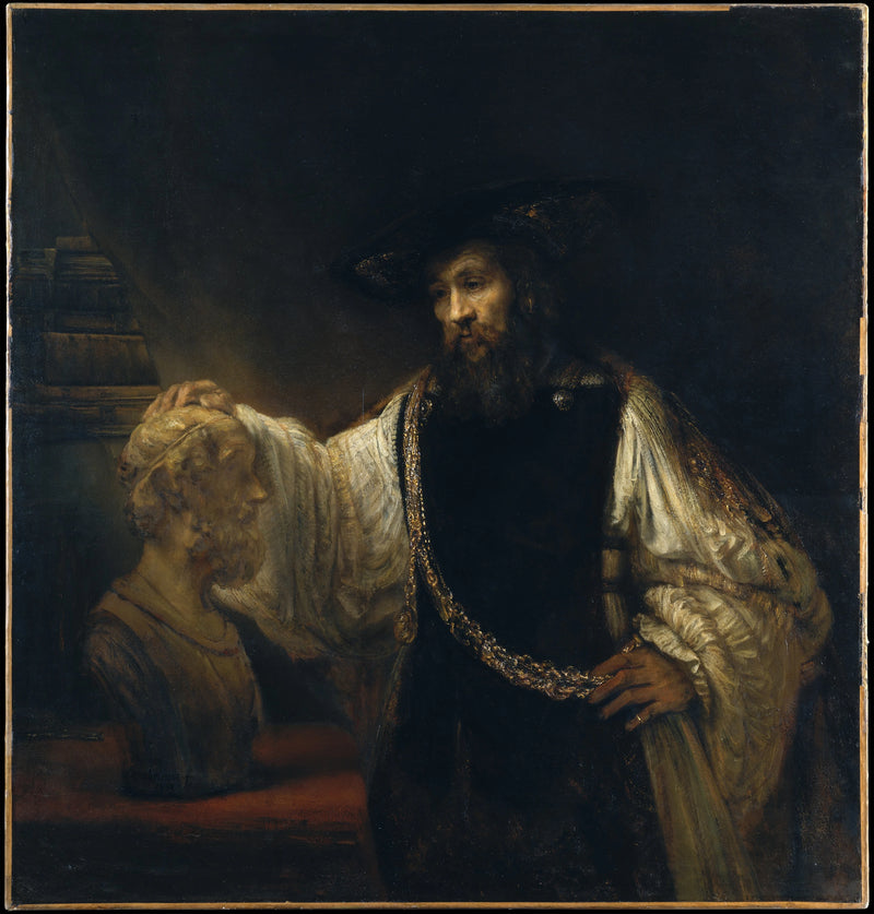 Aristote contemplant le buste d’Homère – Rembrandt