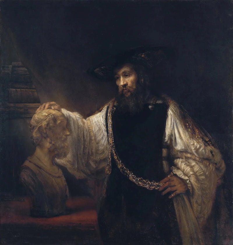 Aristote contemplant le buste d'Homère - Rembrandt