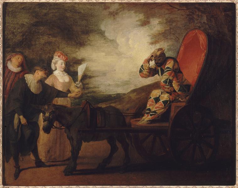 Arlequin empereur dans la lune - Antoine Watteau