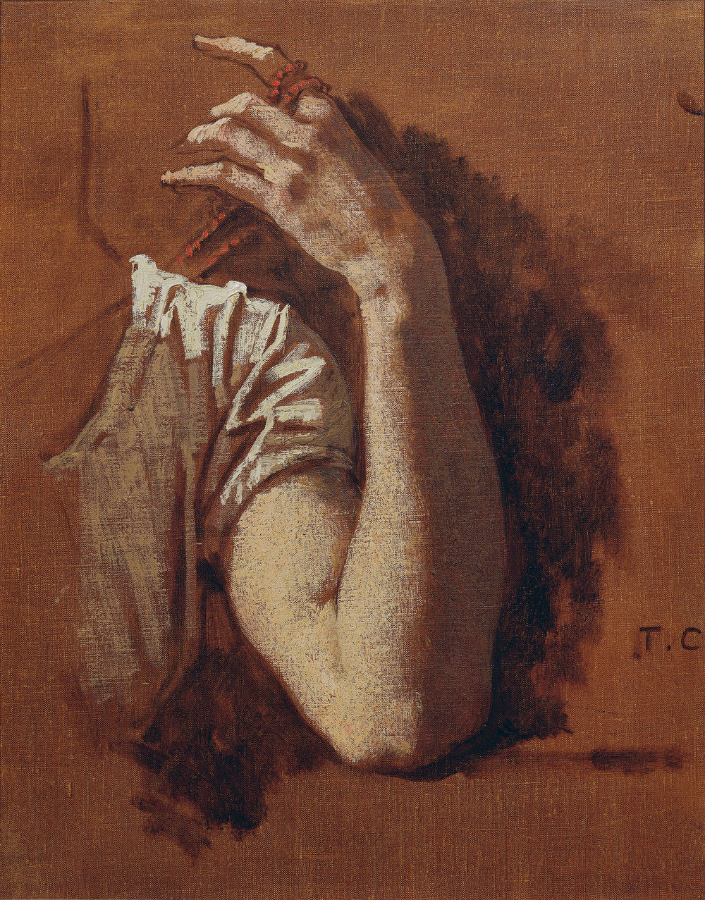 Armstudie - Thomas Couture image 1 copie peinte à la main à l’huile