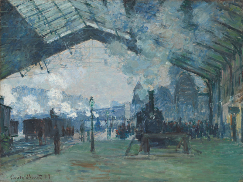 Arrivée du train de Normandie, gare Saint-Lazare W440 – Claude Monet