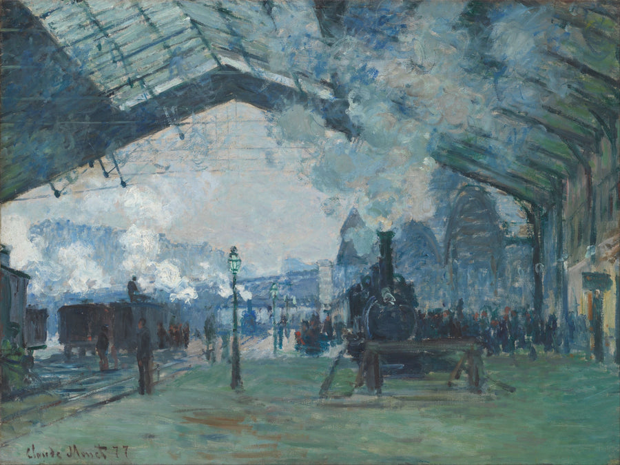 Arrivée du train de Normandie, gare Saint-Lazare W440 – Claude Monet