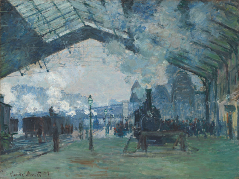 Arrivée du train de Normandie, gare Saint-Lazare W440 – Claude Monet