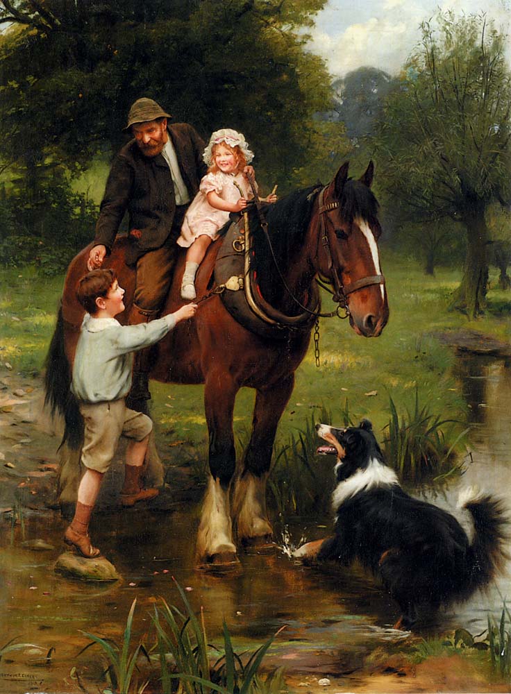 A Helping Hand - Arthur John Elsley