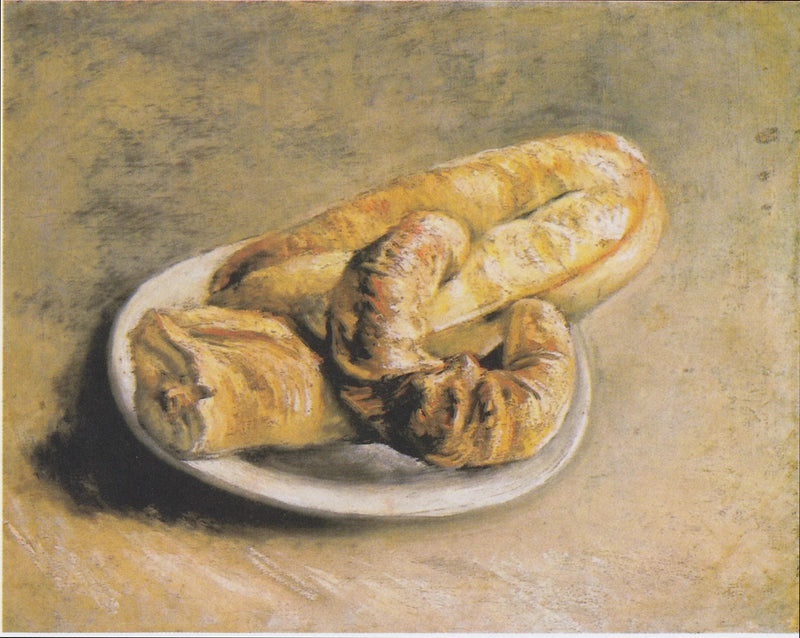 Assiette avec du pain, F253a – attribution historique à Van Gogh