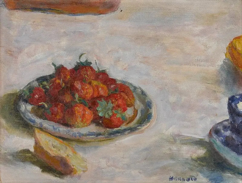 Assiette de fraises - Pierre Bonnard