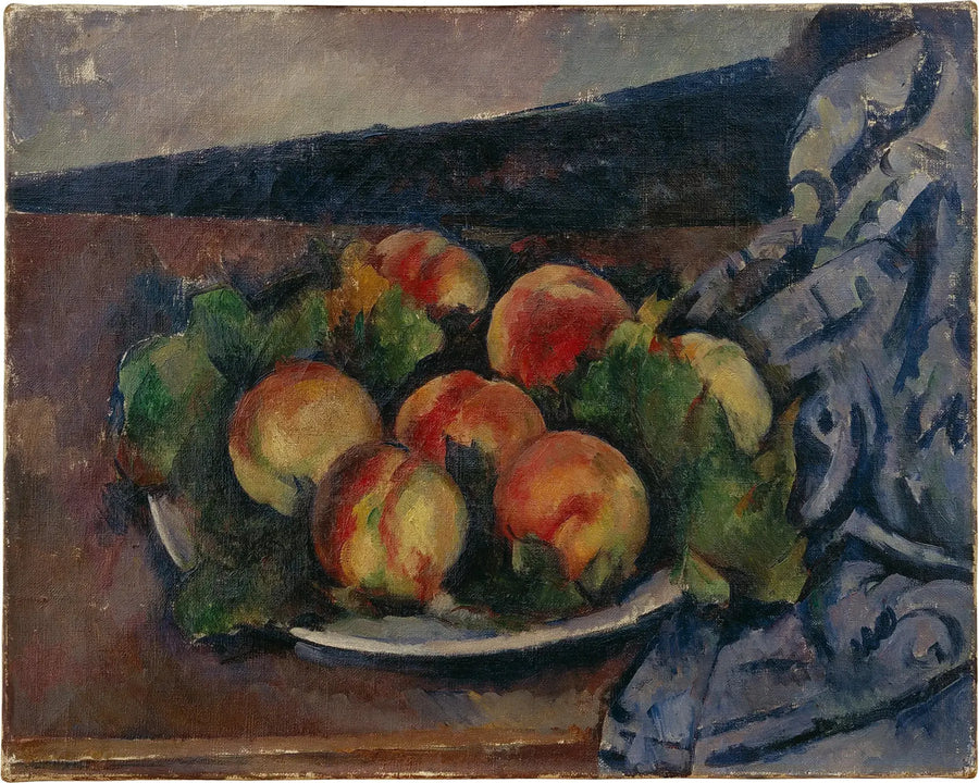 Assiette de pêches - Paul Cézanne