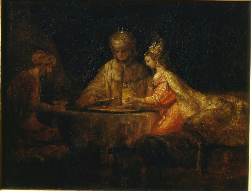 Assuérus, Haman et Esther – Rembrandt