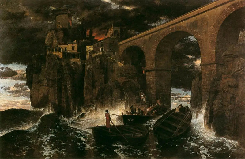 Attaque de pirates - Arnold Böcklin