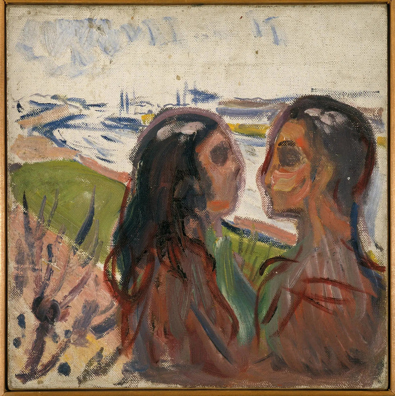 Attraction dans le paysage - Edvard Munch