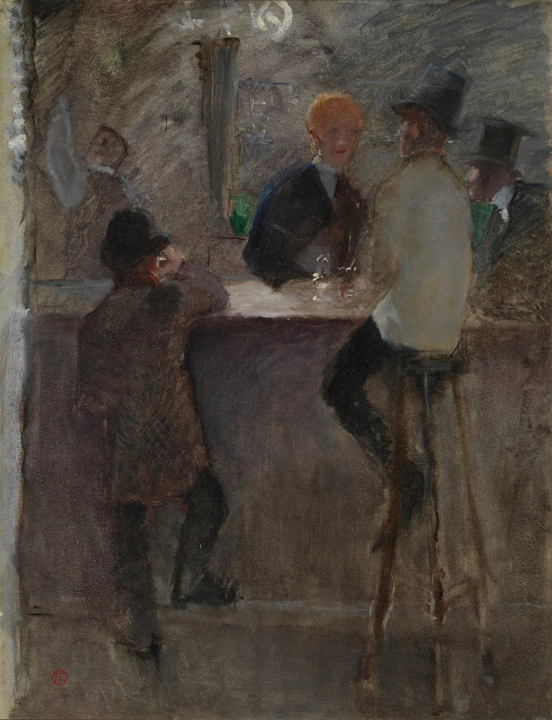 Au Bar - Henri de Toulouse-Lautrec
