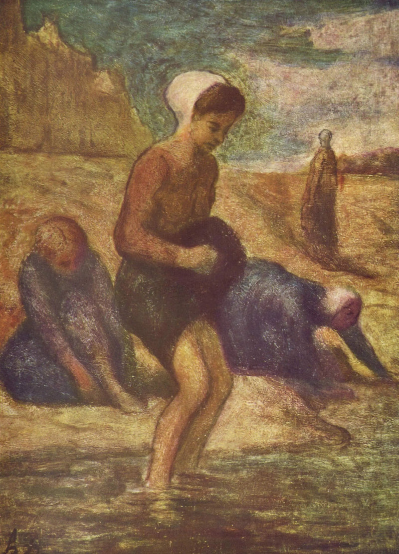 Au bord de l'eau - Honoré Daumier