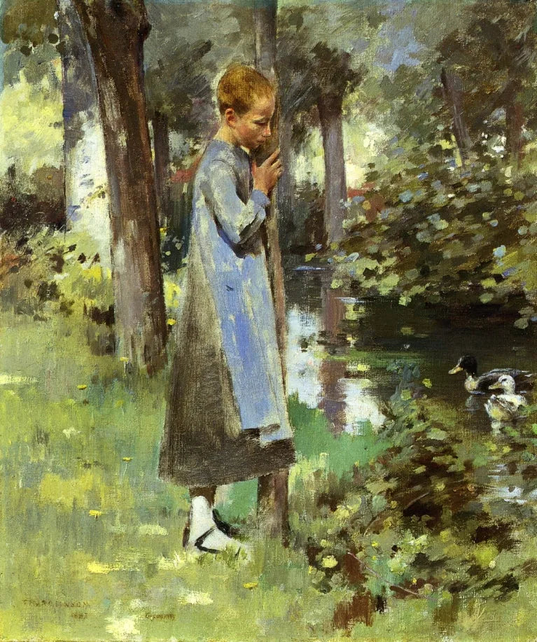 Au bord de la rivière - Theodore Robinson
