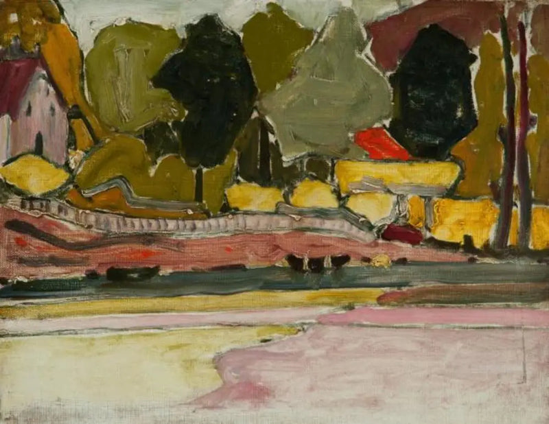 Au bord d'une rivière - Piet Mondrian