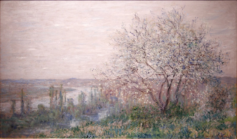 Au dessus de Vétheuil, effet de printemps - Claude Monet