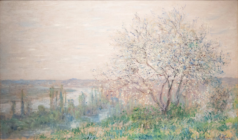 Au-dessus de Vétheuil, effet de printemps W587 – Claude Monet
