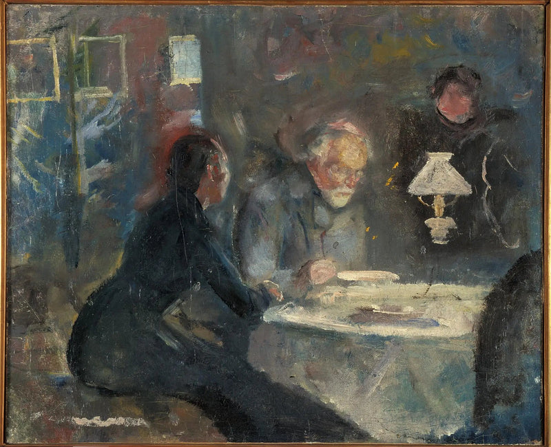 Au Dîner - Edvard Munch