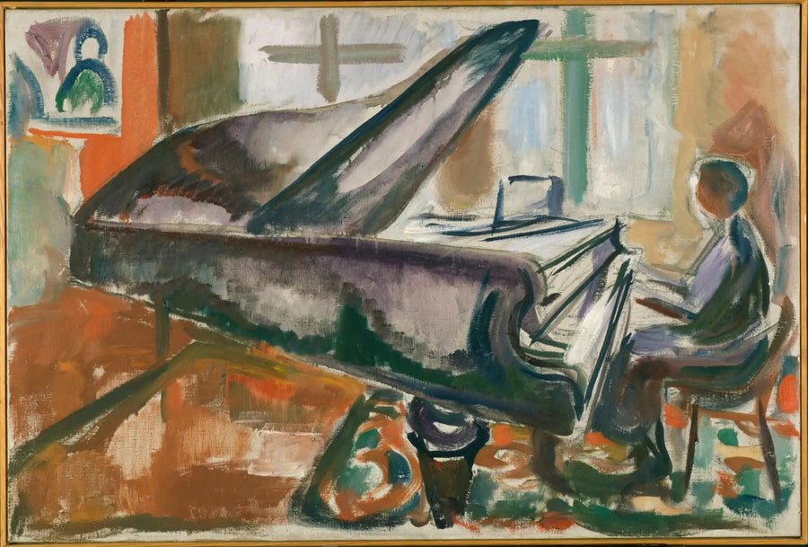 Au grand piano - Edvard Munch