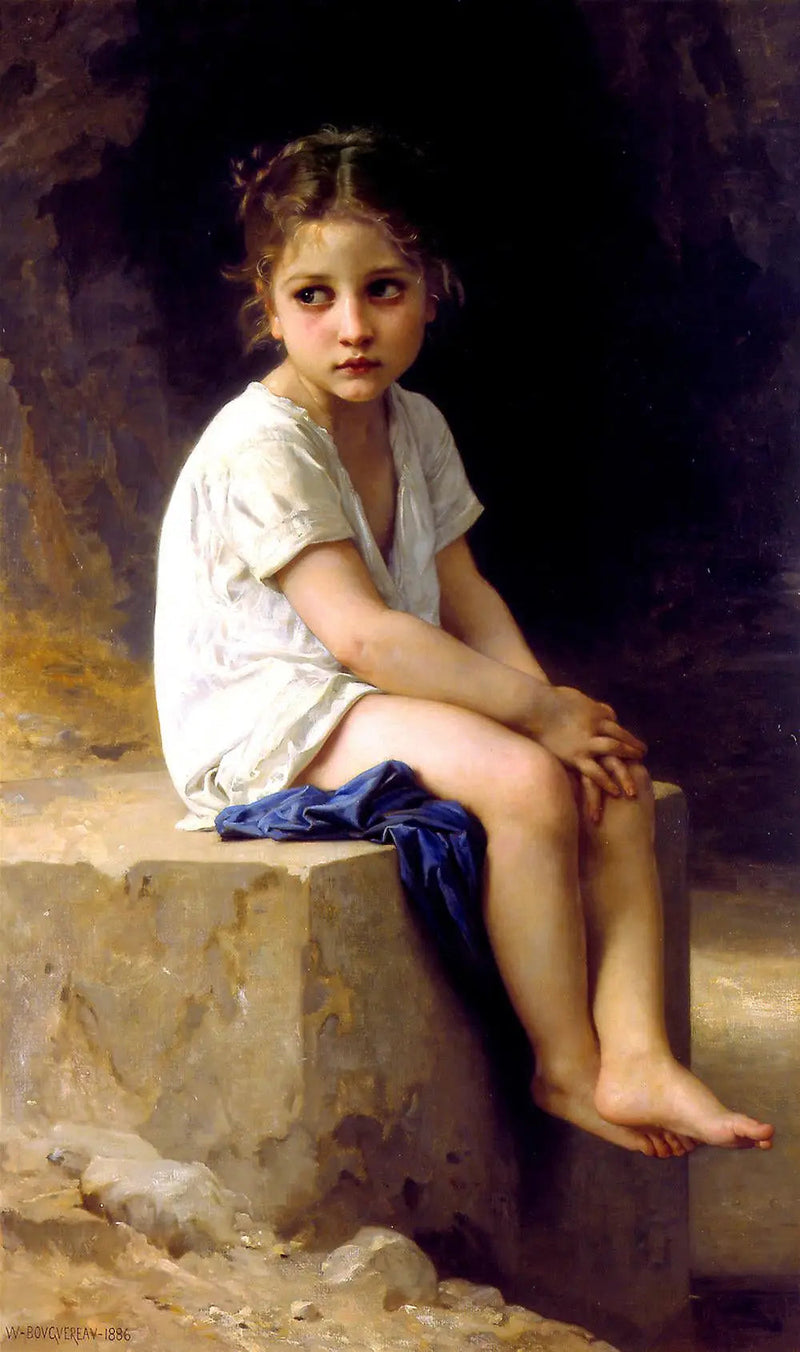 Au pied de la falaise - Bouguereau