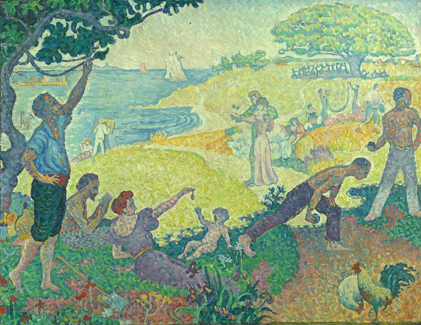 Au temps d'harmonie: l'âge d'or n'est pas dans le passé, il est dans l'avenir - Paul Signac image 1 copie de tableau peinte à la main