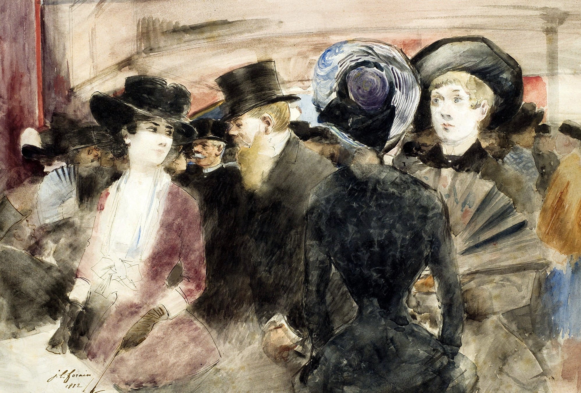 Au Théâtre. - Jean-Louis Forain