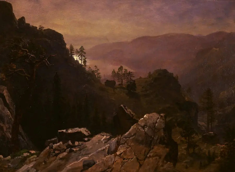 Aube au lac Donner - Albert Bierstadt