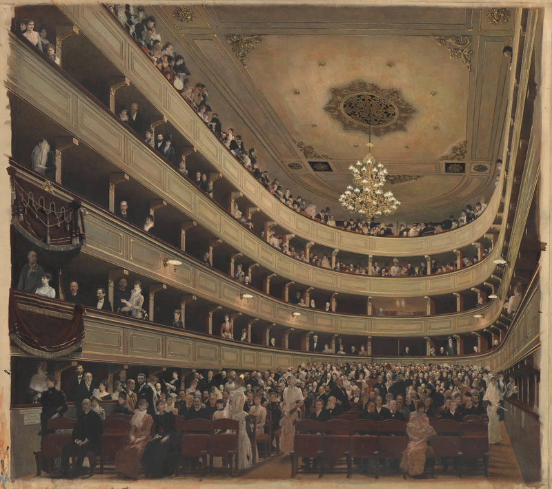 Auditorium du vieux Burgtheater - Gustav Klimt