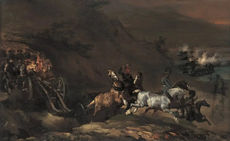 Auffahrende Artillerie - Théodore Géricault
