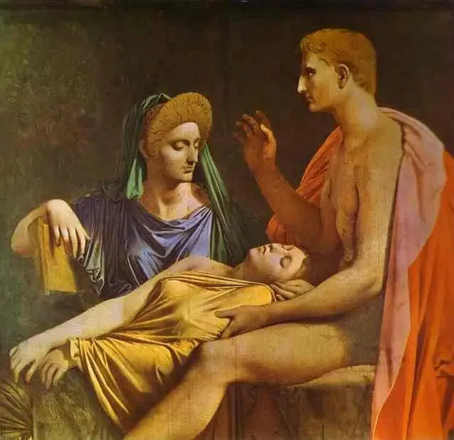 Auguste écoutant la lecture de l'Enéide - Jean-Auguste-Dominique Ingres