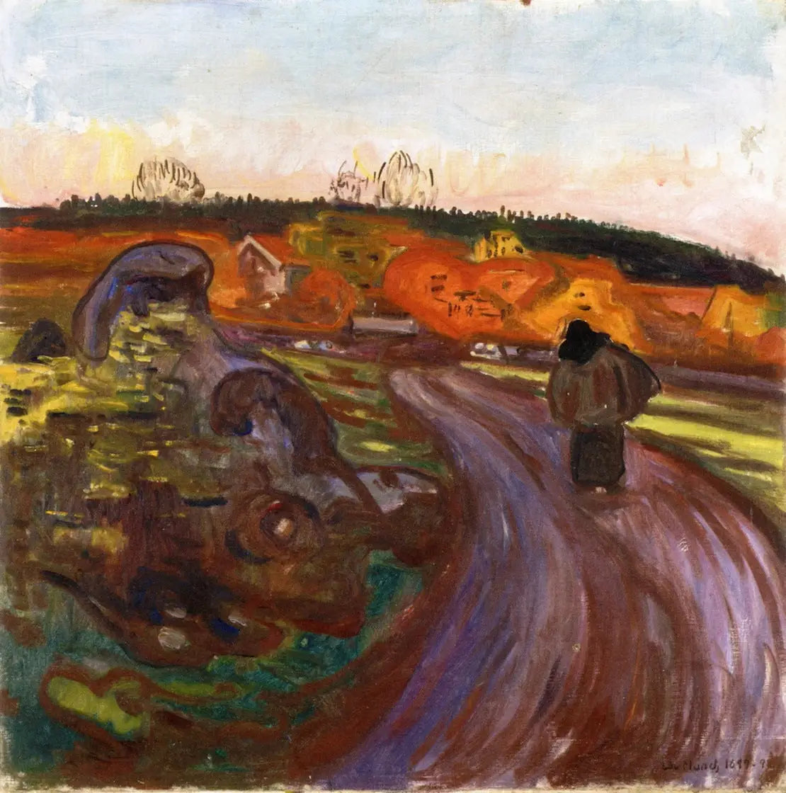 Automne - Edvard Munch image 1 reproduction artisanale de tableau