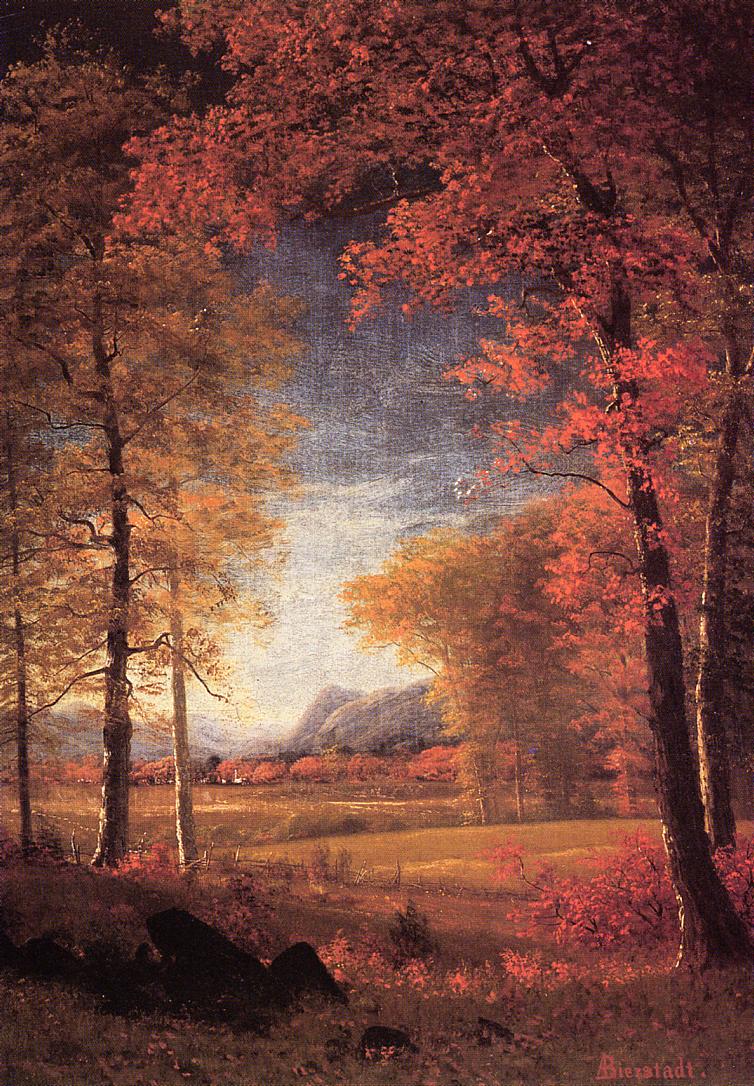 Automne en Amérique, comté d'Oneida, New York - Albert Bierstadt