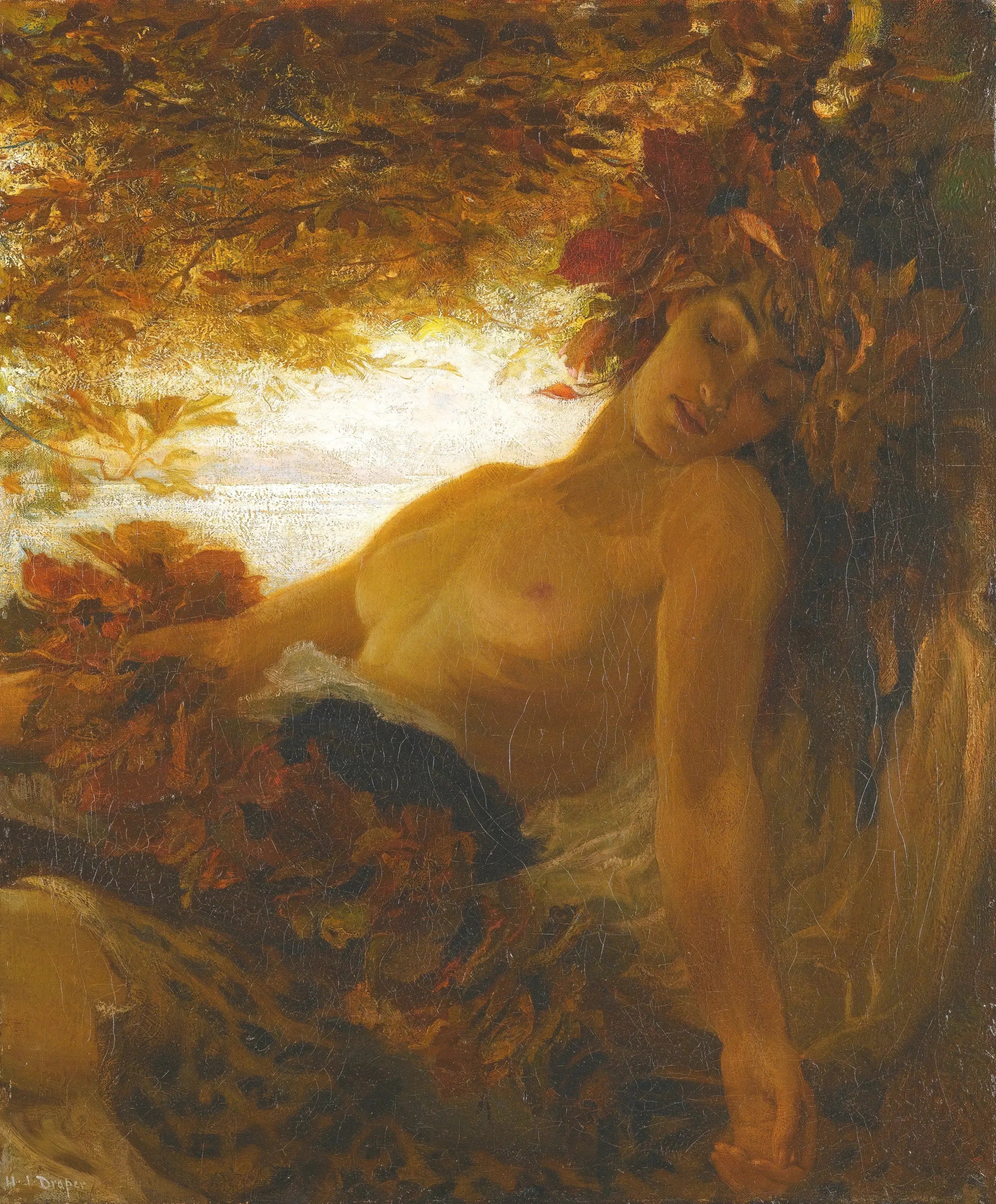 Automne - Herbert Draper image 1 reproduction de peinture à l’huile