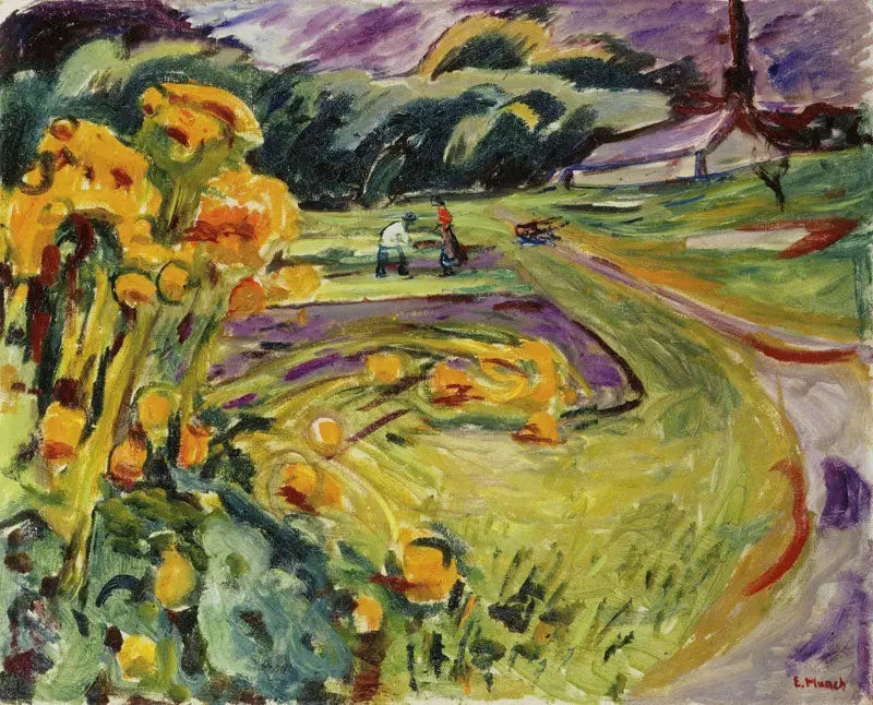Automne près de la serre - Edvard Munch