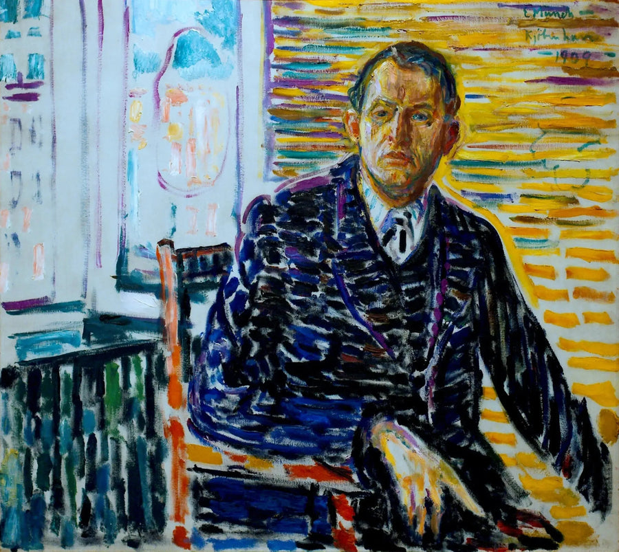 Autoportrait à la clinique - Edvard Munch