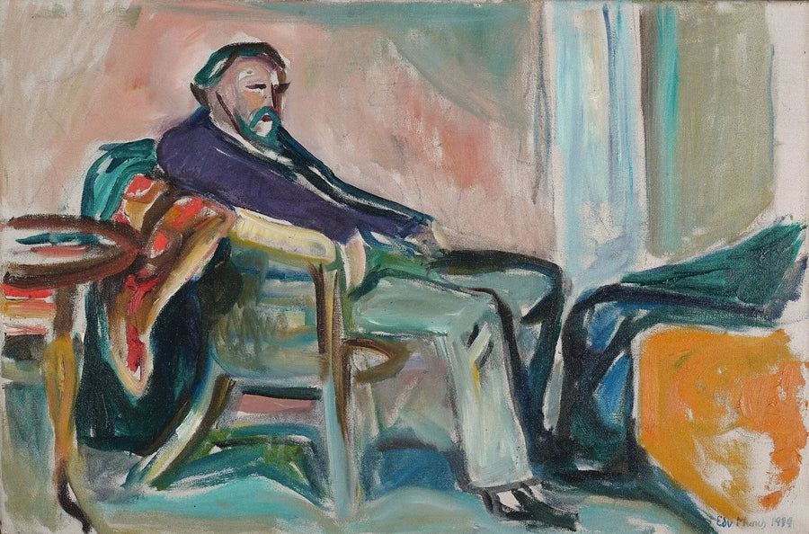 Autoportrait à la grippe espagnole - Edvard Munch