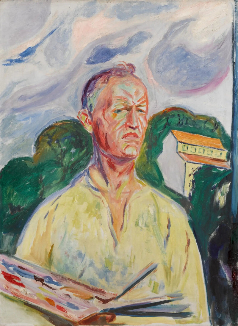 Autoportrait à la palette - Edvard Munch