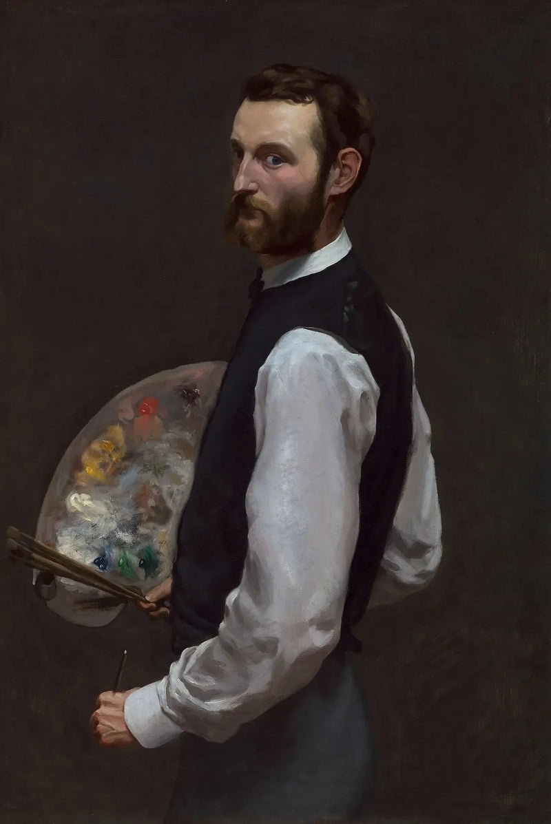 Autoportrait à la palette - Frédéric Bazille